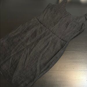 Spencer Jeremy 100% Black Linen Sleeveless Dress